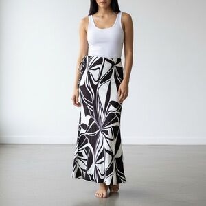 Marks & Spencer Brown Abstract Maxi Skirt